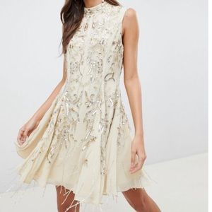 ASOS beaded mini dress